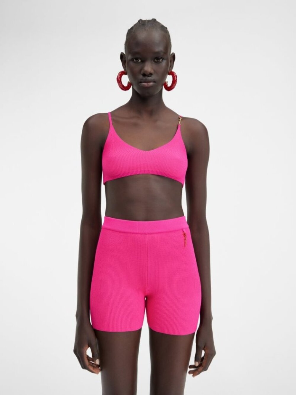 Jacquemus Le bandeau pralu knit bralette